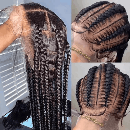 cornrows created by remyforte full lace wigs