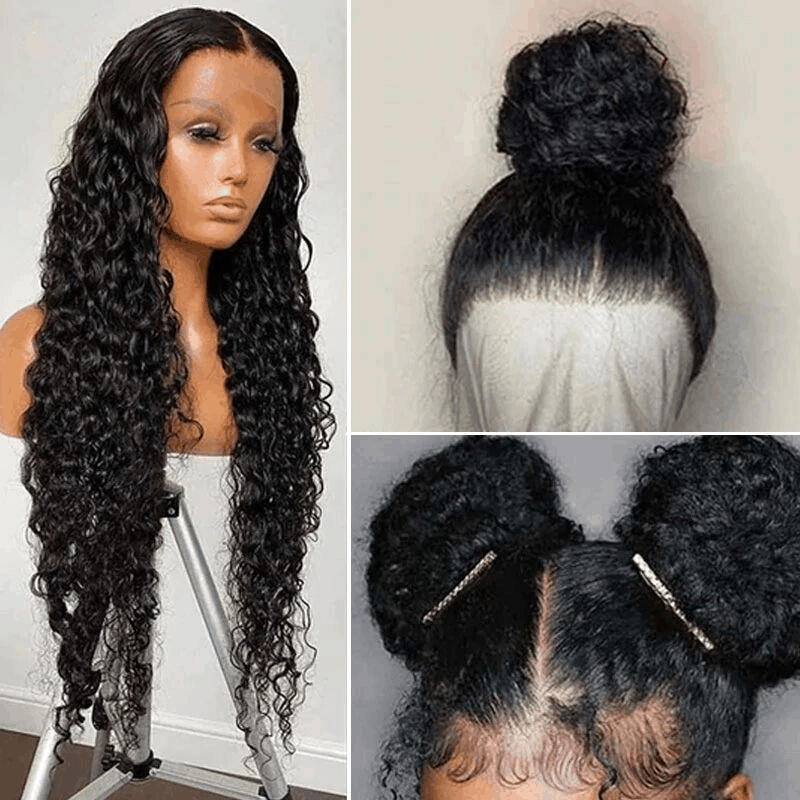 high-volumed black human hair wigs