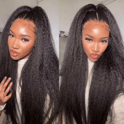 Remy Forte Best Kinky Straight Hair Weave 3 Bundles With 4×4 Lace Closure 100% Virgin Human Hair