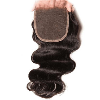 Remy Forte Body Wave Virgin Human Hair 3 Bundles With 1pc 4×4 Lace Closure Natural Color Human Hair