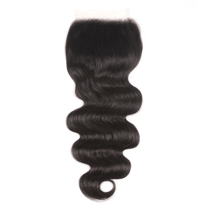 Remy Forte Body Wave Virgin Human Hair 3 Bundles With 1pc 4×4 Lace Closure Natural Color Human Hair