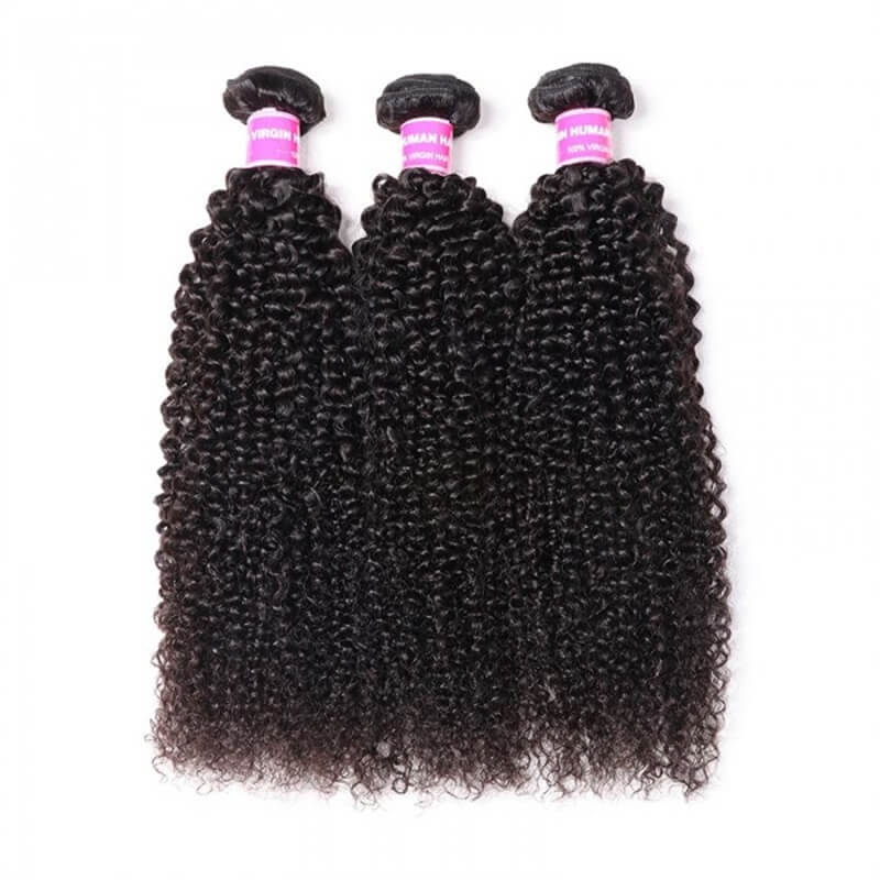Remy Forte Brazilian Kinky Curly Hair 3 Bundles 100% Human Hair On Sale