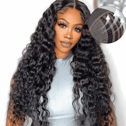 Best Quality 4×6 Pre Cut Lace Loose Deep Wave Human Hair Wig Wear Go Glueless Wig