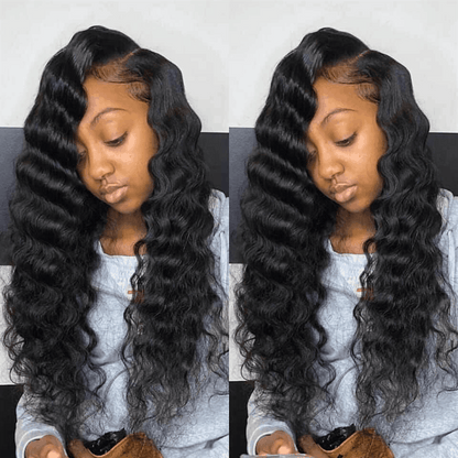 Best Quality 4×6 Pre Cut Lace Loose Deep Wave Human Hair Wig Wear Go Glueless Wig