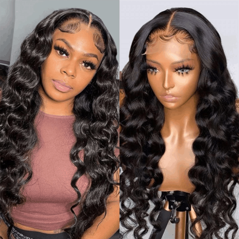 Best Quality 4×6 Pre Cut Lace Loose Deep Wave Human Hair Wig Wear Go Glueless Wig