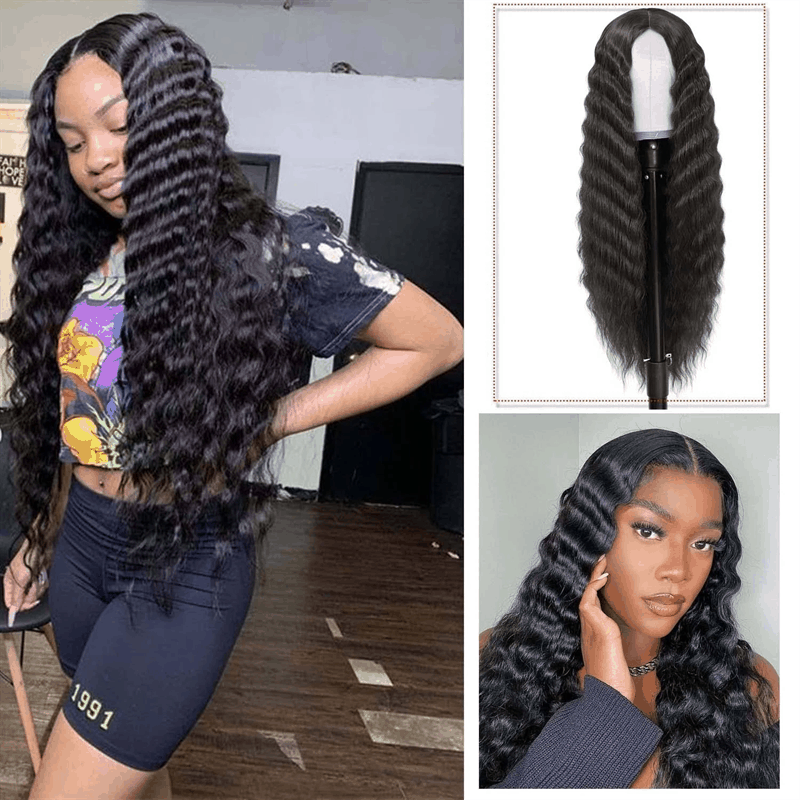 Best Quality 4×6 Pre Cut Lace Loose Deep Wave Human Hair Wig Wear Go Glueless Wig