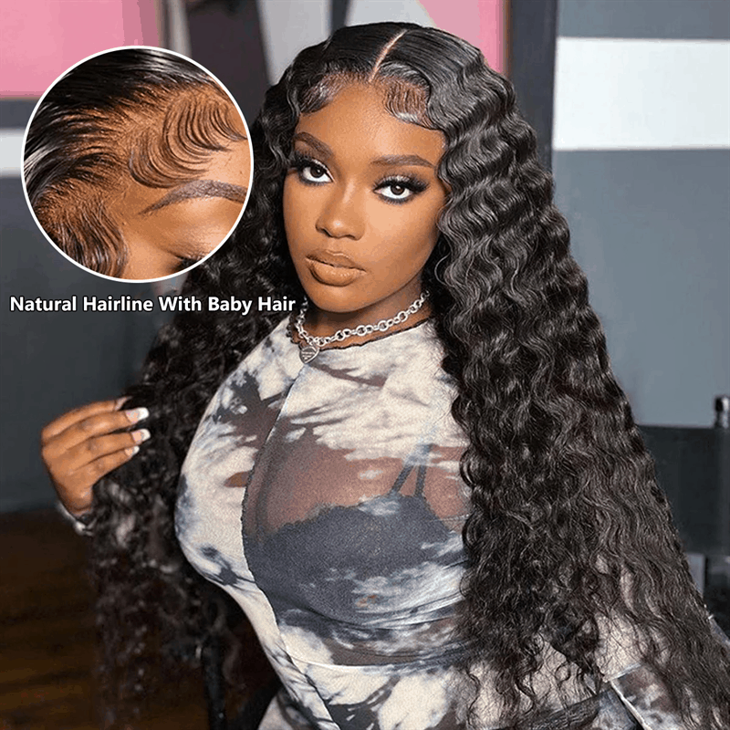 Best Quality 4×6 Pre Cut Lace Loose Deep Wave Human Hair Wig Wear Go Glueless Wig