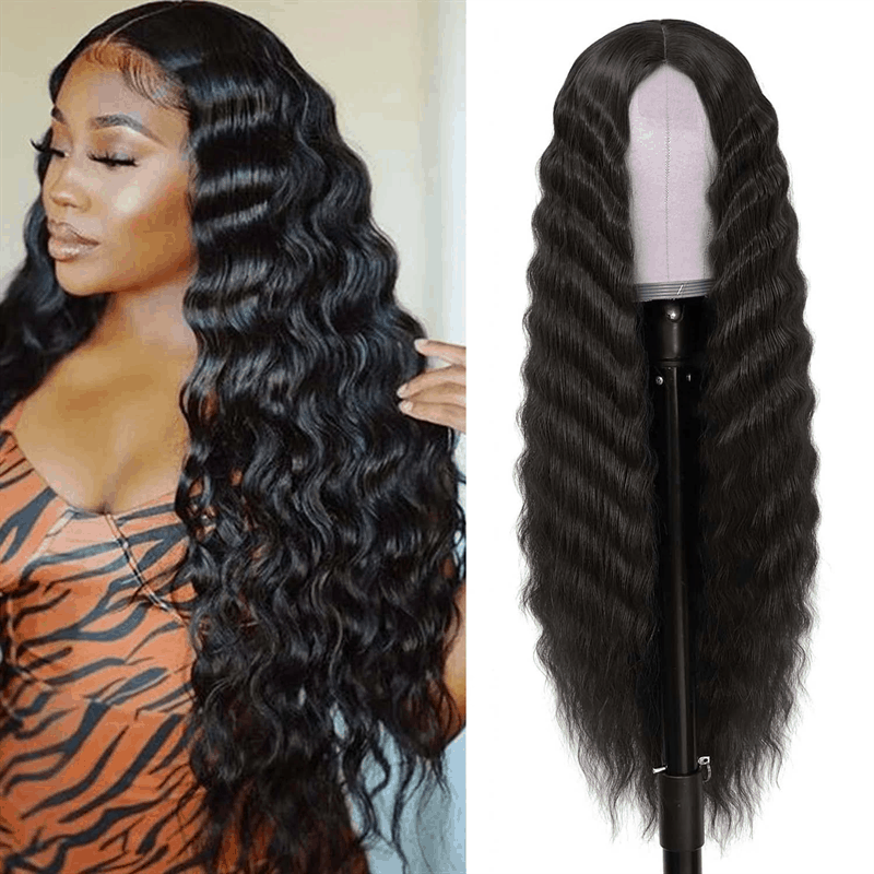 Best Quality 4×6 Pre Cut Lace Loose Deep Wave Human Hair Wig Wear Go Glueless Wig