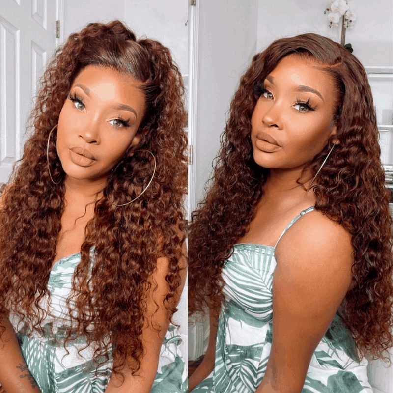 remyforte copper water wave glueless lace wigs