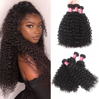 Remy Forte Curly Hair 3 Bundles Brazilian Human Hair Weave Can Be Dyed And Bleached