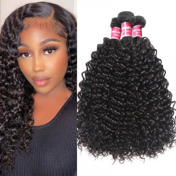 Remy Forte Curly Hair 3 Bundles Brazilian Human Hair Weave Can Be Dyed And Bleached