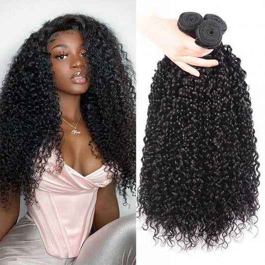 Remy Forte Curly Hair 3 Bundles Brazilian Human Hair Weave Can Be Dyed And Bleached