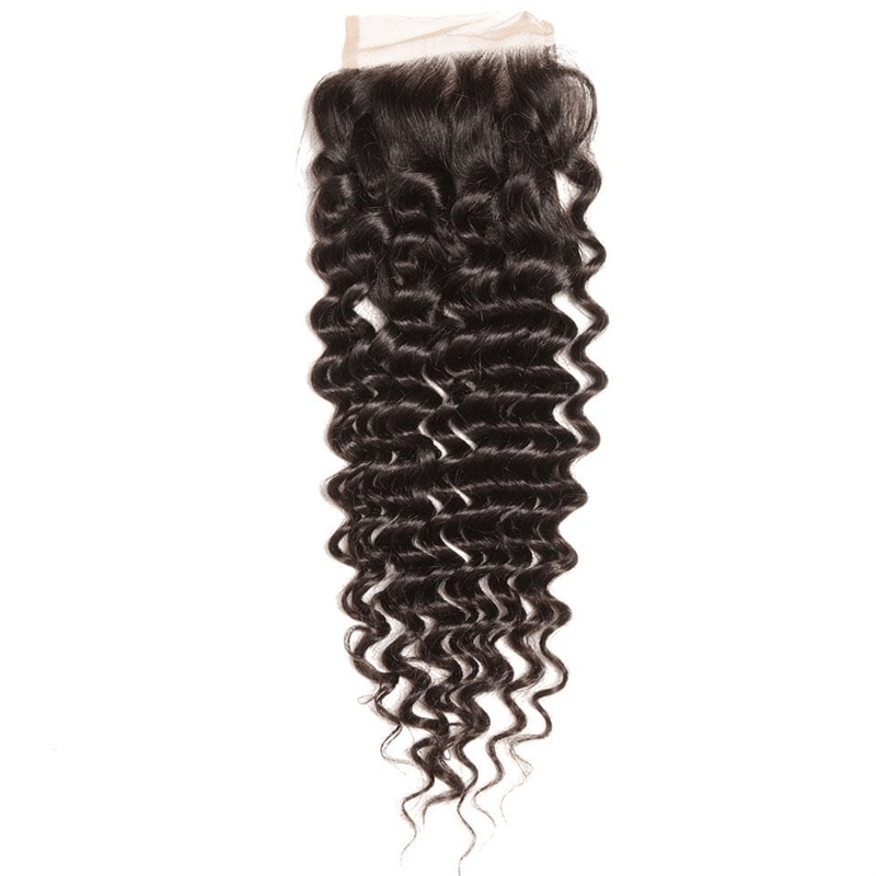 Remy Forte Deep Curly Hair Bundles With Closure Deep Wave Brazilian 3 Bundles With Closure