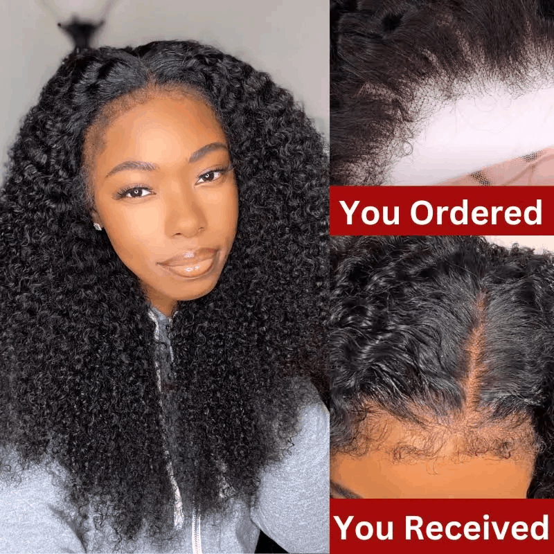 Deep Wave 13×4 And 13×6 HD Lace Front Wig With Curly Edges Baby Hair Wigs Super Natural