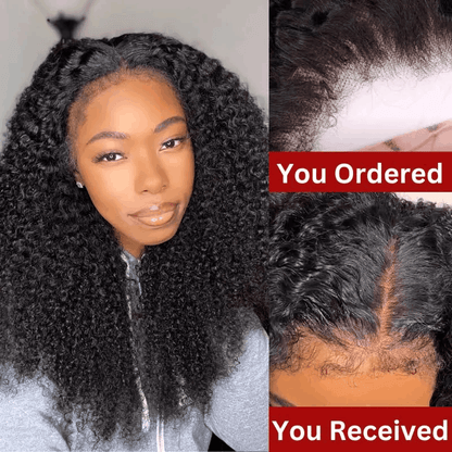 Deep Wave 13×4 And 13×6 HD Lace Front Wig With Curly Edges Baby Hair Wigs Super Natural