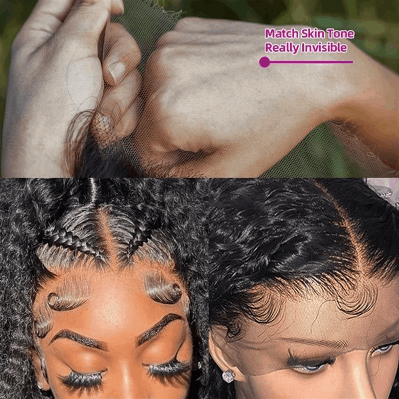 invisible lace wigs for black women