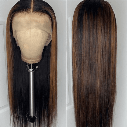 highlight honey blonde wigs with baby hair