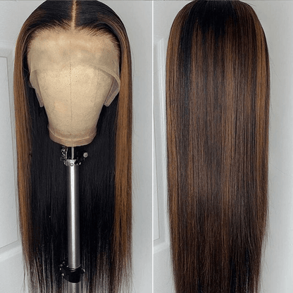 Flash Sale FB30 Highlight Straight 13×4 Lace And Full Lace Wig With Baby Hair Full Scalp Lace Wigs For Valentine's Day