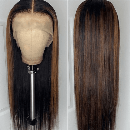 $101-$100 Code Save100 FB30 Highlight Straight 13×4 Lace And Full Lace Wig With Baby Hair