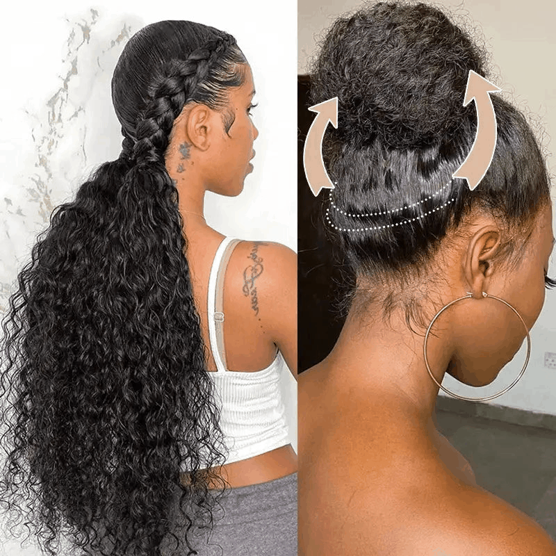 real hair same as your hair texture, easy to style