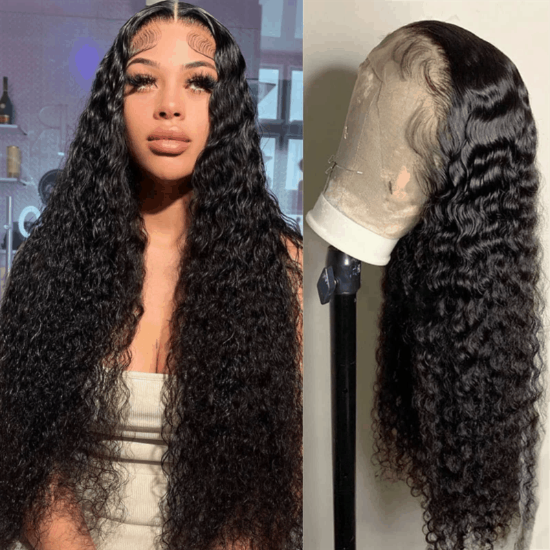 natural lace front curly human hair 