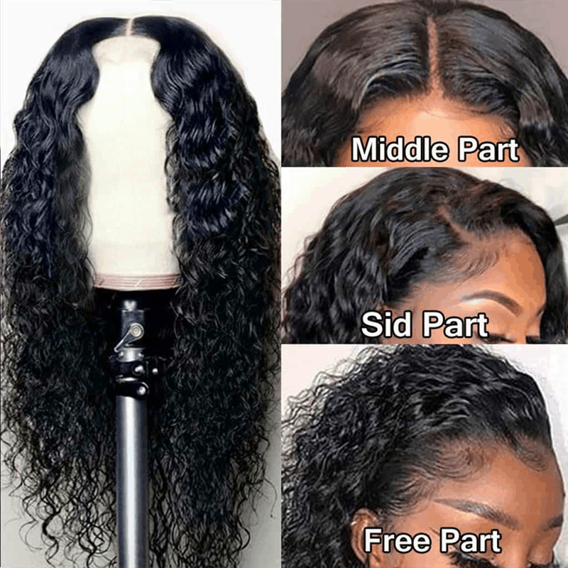 Glueless Lace Wigs 4×4 And 13×6 Kinky Curly Wig Human Hair Wigs 180% Density With Baby Hair