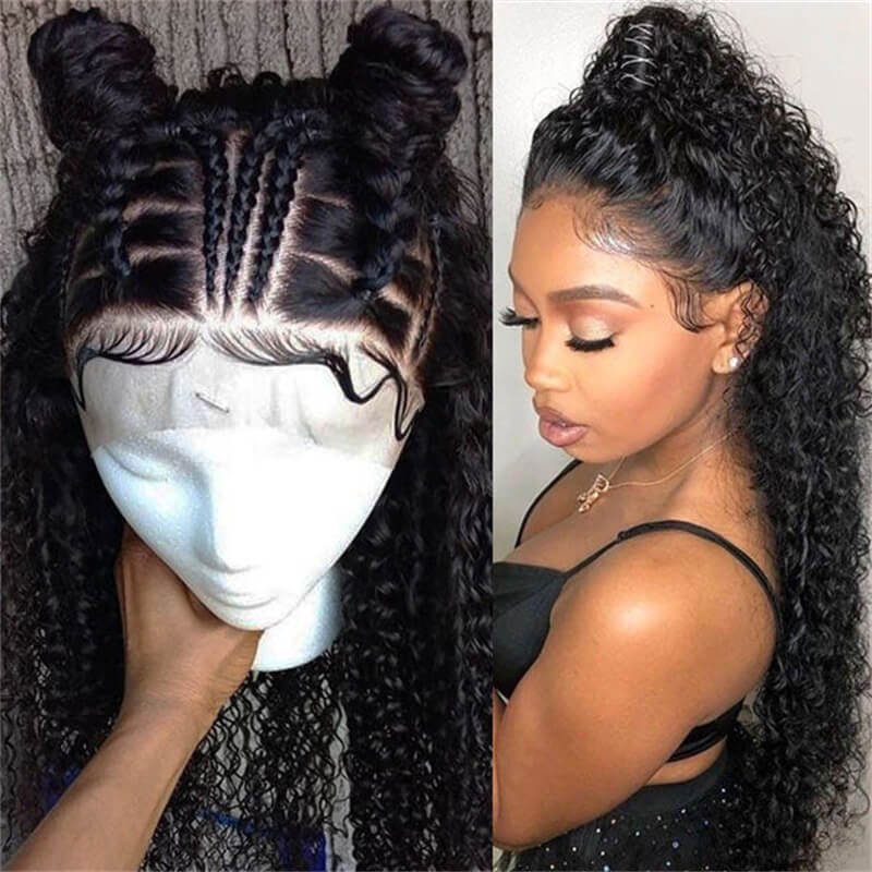 Flash Sale 180% Density Full Lace Wigs Natural Black Color Full Scalp Lace Wigs Human Hair