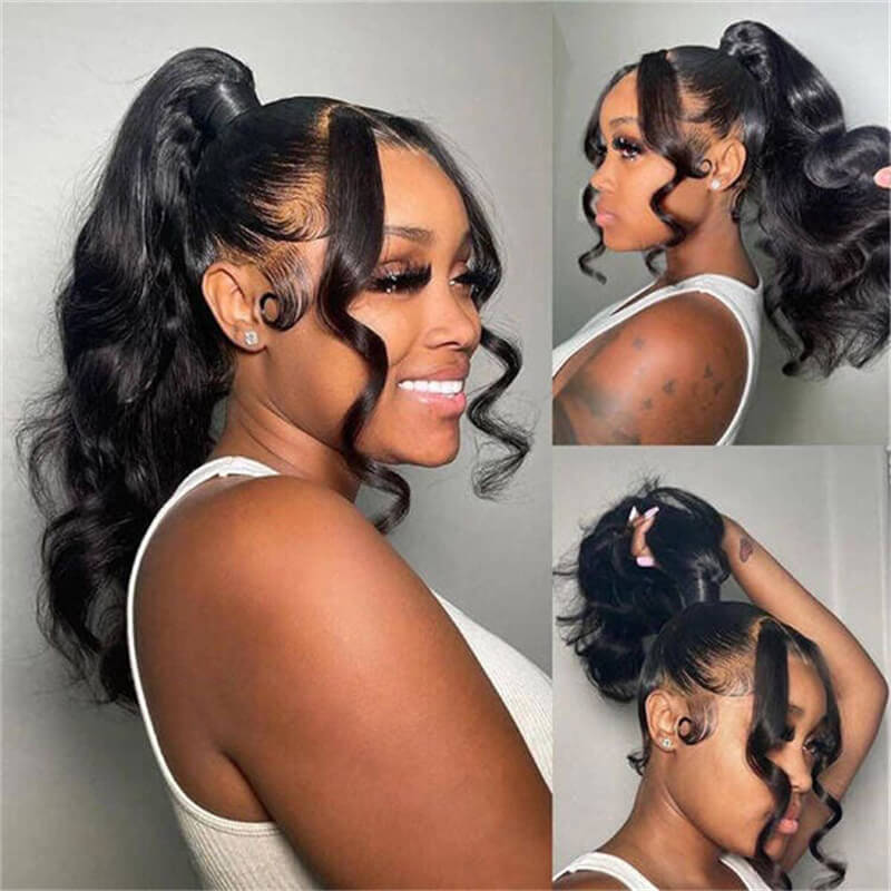 Flash Sale 180% Density Full Lace Wigs Natural Black Color Full Scalp Lace Wigs Human Hair