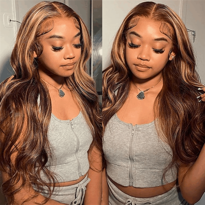 $121-$120 Code Save120 Highlight Body Wave Wear and Go Glueless Wigs Pre Cut Lace Body Wave