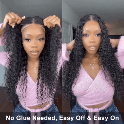 wear and go glueless wigs, no glue needed, easy off and on