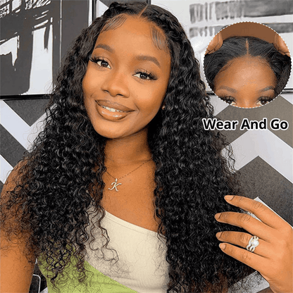 kinky curly wear and go wigs for black women