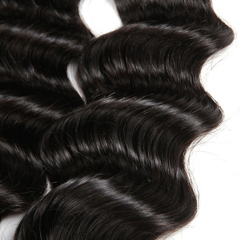 Remy Forte Loose Deep Wave Hair 4 Bundles Natural Black Color Virgin Human Hair