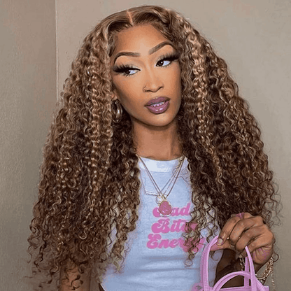 lace front human hair sun-kissed pre cut wig