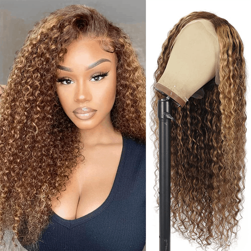 13×4 Lace Wig Jerry Curly Human Hair Wig 