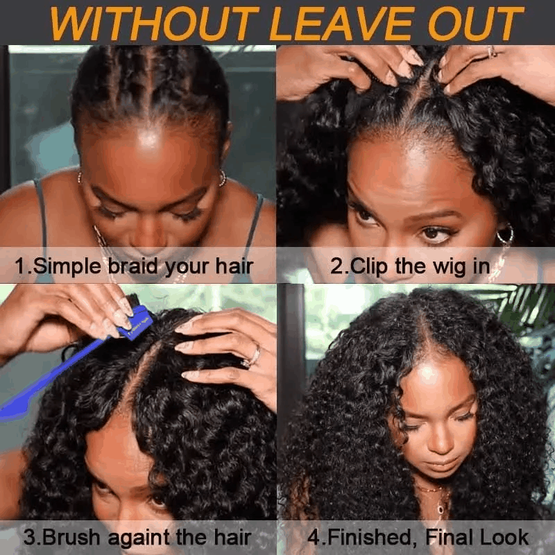 install V part wigs without leave out