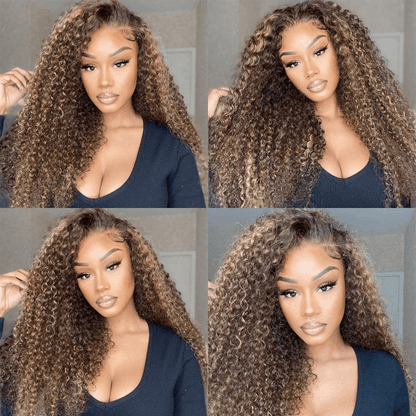 Mix color wear and go wigs for women