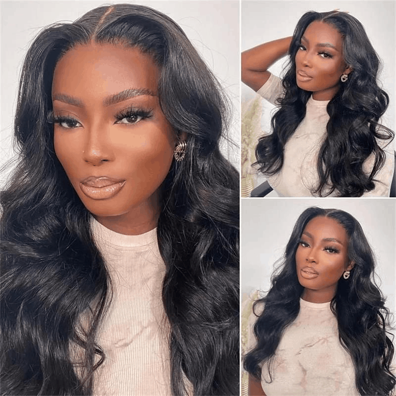 Pre Cut Glueless HD Invisible Lace Wig 4×6 And 13×4 Body Wave Wear and Go Wig Merry Christmas Flash Sale