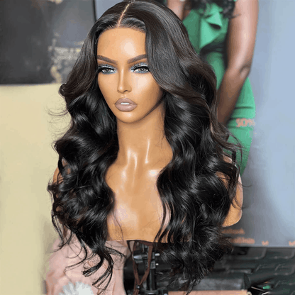 Pre Cut Glueless HD Invisible Lace Wig 4×6 And 13×4 Body Wave Wear and Go Wig Merry Christmas Flash Sale