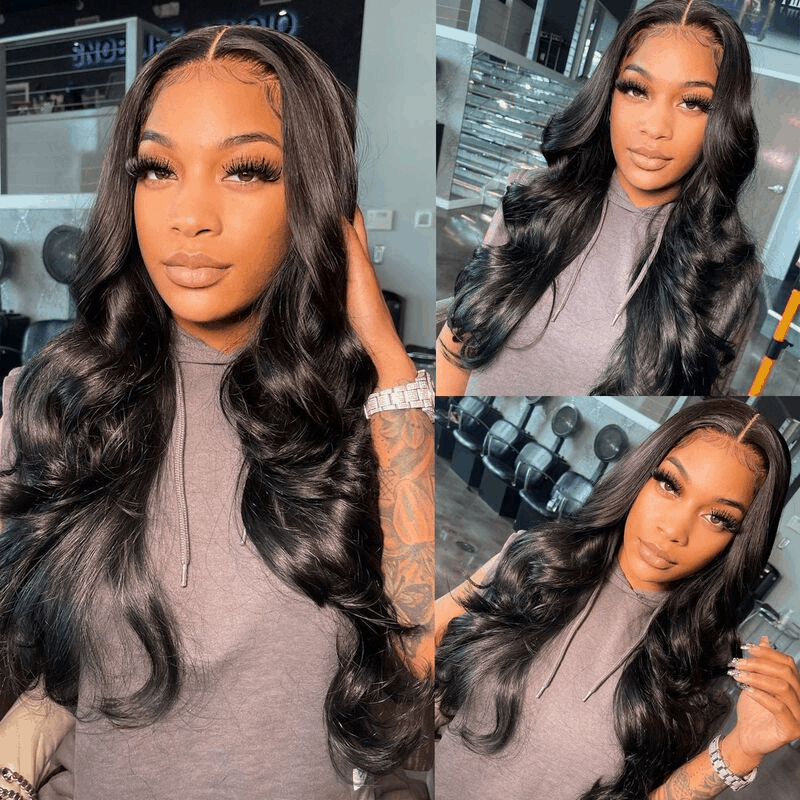 Pre Cut Glueless HD Invisible Lace Wig 4×6 And 13×4 Body Wave Wear and Go Wig Merry Christmas Flash Sale