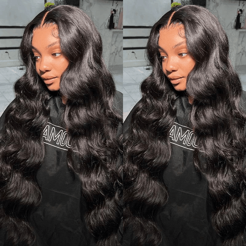 Pre Cut Glueless HD Invisible Lace Wig 4×6 And 13×4 Body Wave Wear and Go Wig Merry Christmas Flash Sale