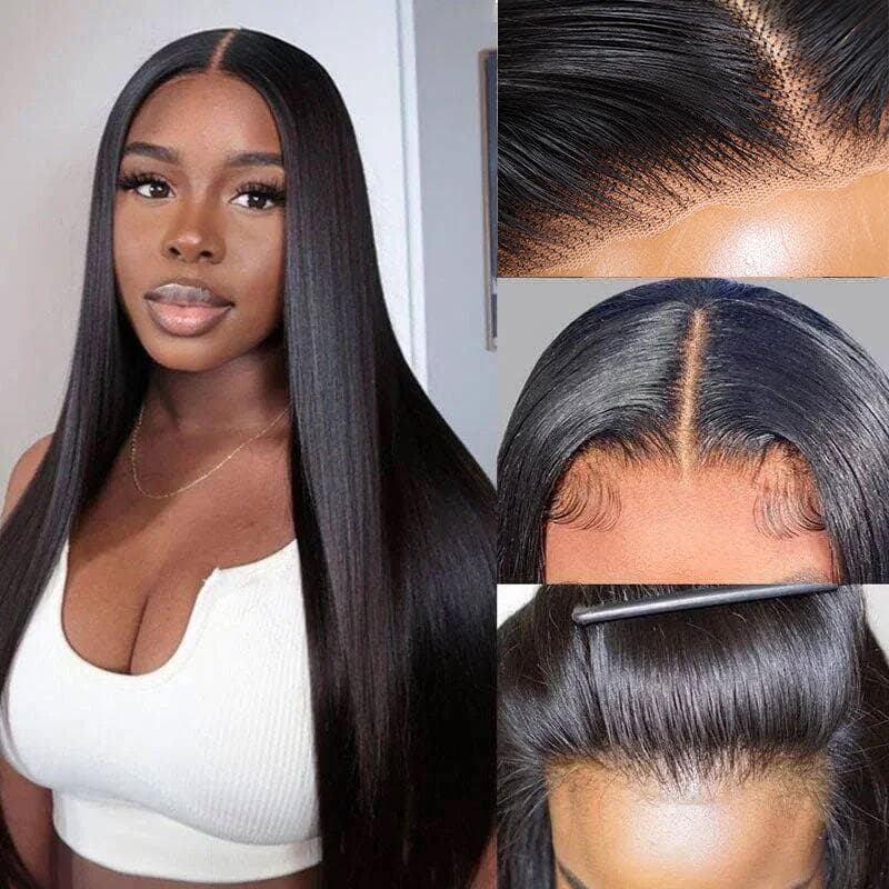 Pre Cut HD Lace Straight Hair Wig Human Hair 180% Density – Remy Forte