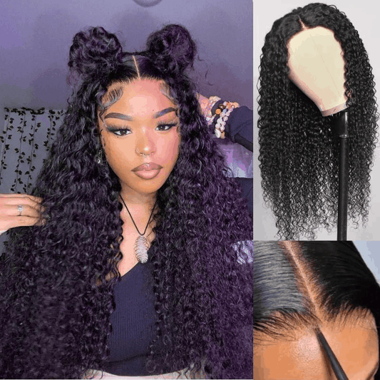 Black Friday Wear Go Jerry Curly 4×6 Pre Cut Lace Closure Wigs Glueless Hair Wigs Flash Sale