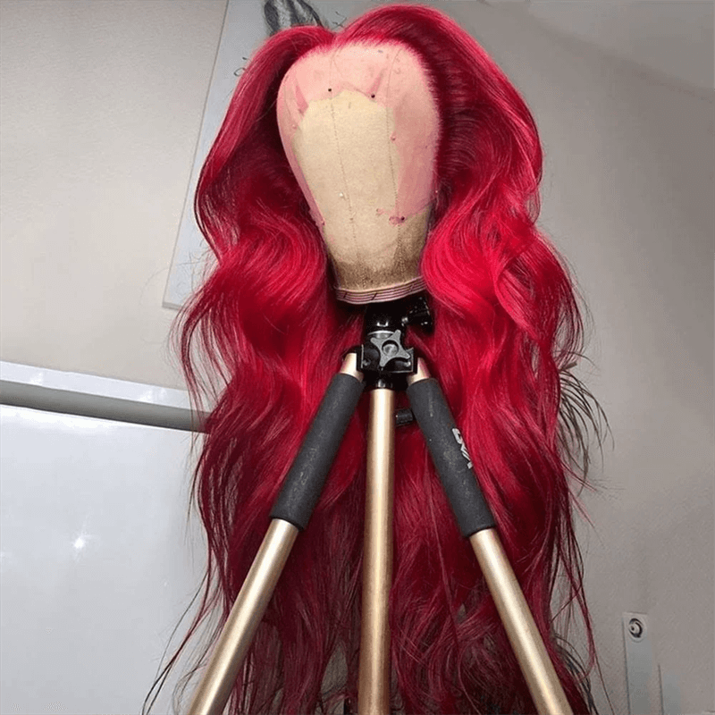 Red Body Wave Glueless 5×5 HD Lace Wigs Colored 13×4 And 13×6 HD Lace Frontal Wigs