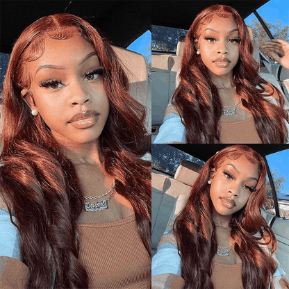 Anniversary Sale Reddish Brown Wear And Go Body Wave Glueless Wig