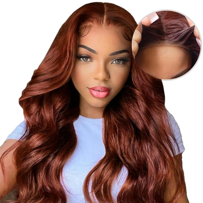 Bogo Free Reddish Brown Wear Go Body Wave Wig And 13×4 HD Short Bob Wig