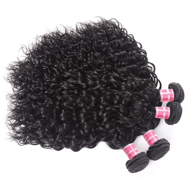 Remy Forte Water Wave Virgin Hair 4 Bundles Wet and Wavy Human Hair Bundles