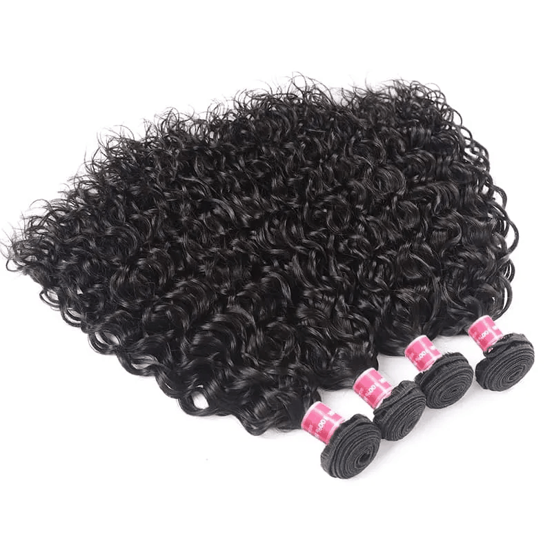 Remy Forte Water Wave Virgin Hair 4 Bundles Wet and Wavy Human Hair Bundles