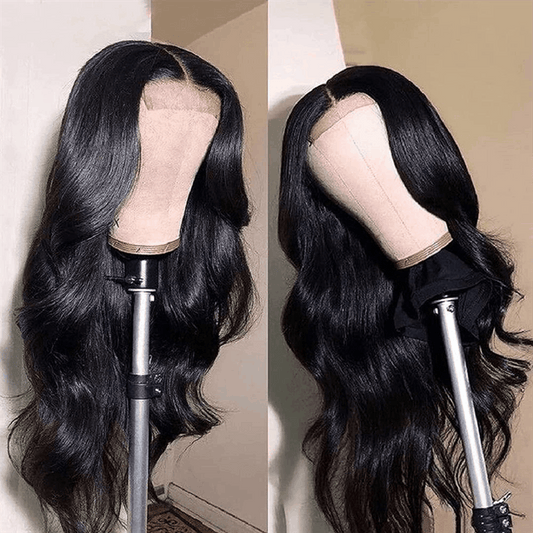 black long hair wear and go wigs