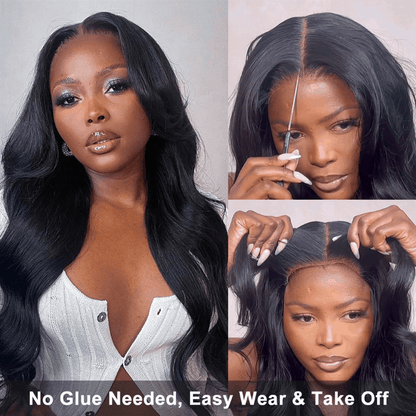 remy forte ready to wear body wave black wigs