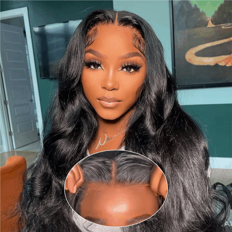 black color glueless lace wigs human hair